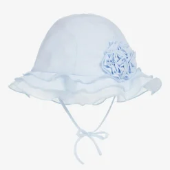Sarah Louise Baby Blue Polycotton Sun Hat Clearance
