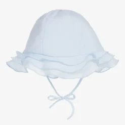 Sarah Louise Baby Blue Polycotton Sun Hat Clearance