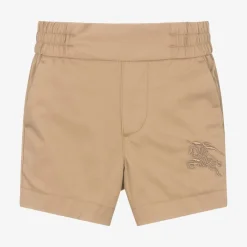 Burberry Baby Boys Archive Beige Cotton EKD Shorts Outlet