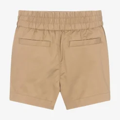 Burberry Baby Boys Archive Beige Cotton EKD Shorts Outlet