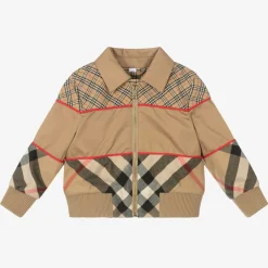 Burberry Baby Boys Beige Check Jacket Best