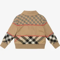 Burberry Baby Boys Beige Check Jacket Best