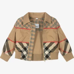 Burberry Baby Boys Beige Check Jacket Best