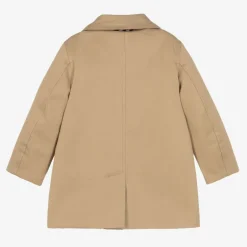 Burberry Baby Boys Beige Check Reversible Car Coat Clearance