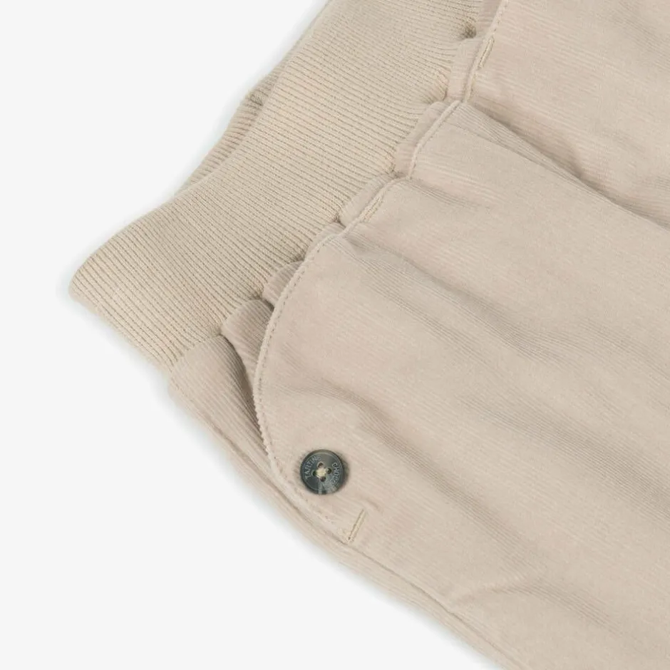 Tartine et Chocolat Baby Boys Beige Corduroy Trousers Clearance