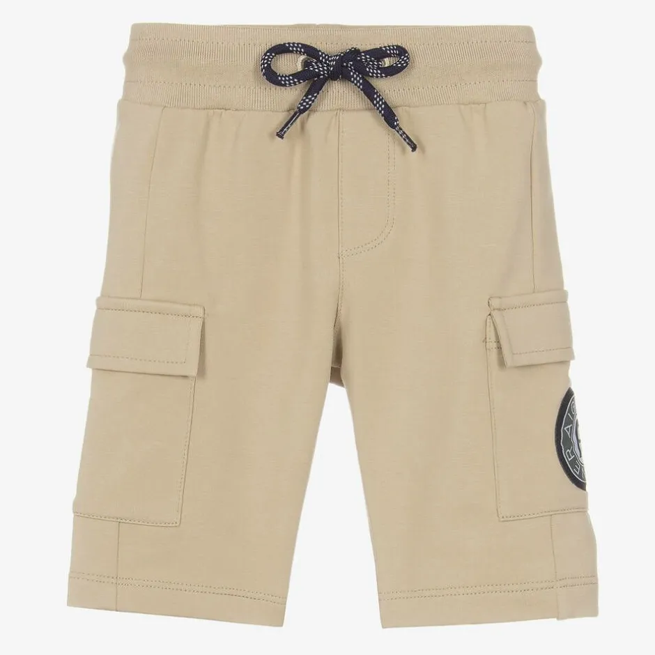 AIGNER Baby Boys Beige Cotton Cargo Shorts Hot