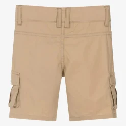 AIGNER Baby Boys Beige Cotton Cargo Shorts