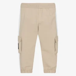 AIGNER Baby Boys Beige Cotton Cargo Joggers Clearance