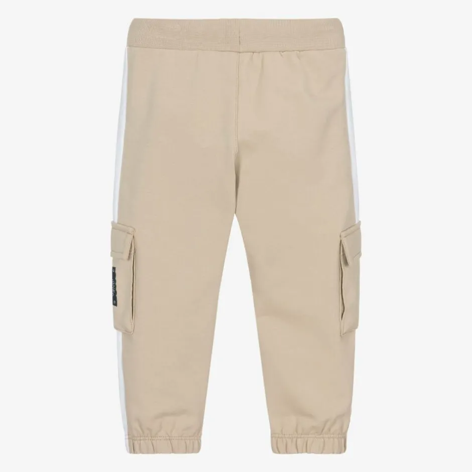 AIGNER Baby Boys Beige Cotton Cargo Joggers Clearance