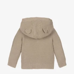 Guess Baby Boys Beige Cotton Knitted Cardigan Hot