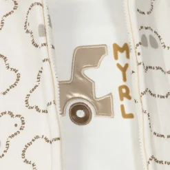 Mayoral Newborn Baby Boys Beige Cotton Tracksuit Set Clearance