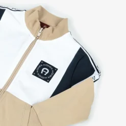AIGNER Baby Boys Beige Cotton Zip-Up Top Best