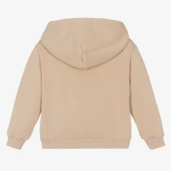 Dolce amp; Gabbana Baby Boys Beige Cotton Zip-Up Top New