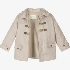 Mayoral Baby Boys Beige Duffle Coat Clearance