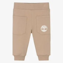 Timberland Baby Boys Beige Organic Cotton Joggers
