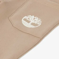 Timberland Baby Boys Beige Organic Cotton Joggers