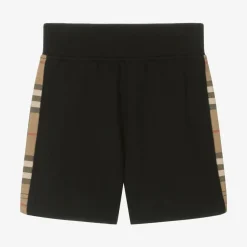 Burberry Baby Boys Black Cotton Jersey Shorts Hot
