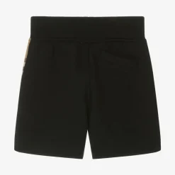 Burberry Baby Boys Black Cotton Jersey Shorts Hot
