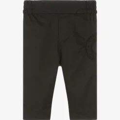 Burberry Baby Boys Black Cotton Trousers Online