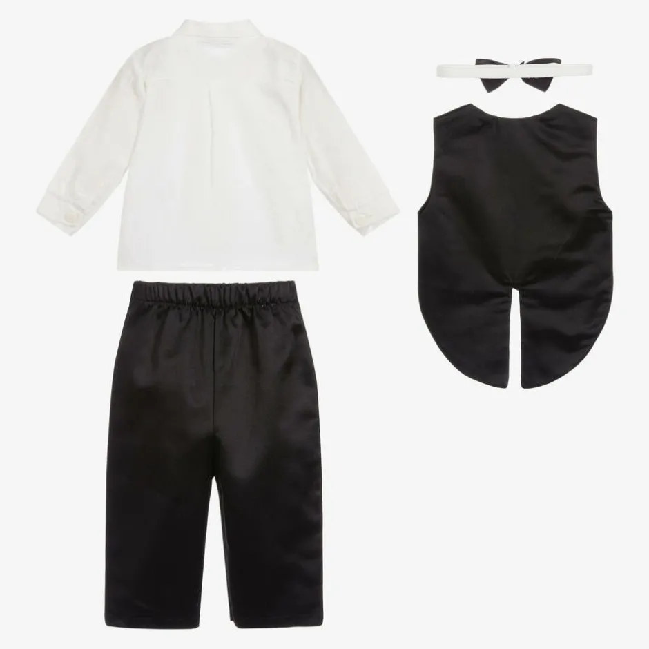 Beau KiD Baby Boys Black Waistcoat Suit Hot