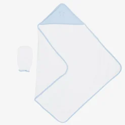 Kissy Kissy Baby Boys Blue Cotton Beary Best Friends Towel Set Clearance