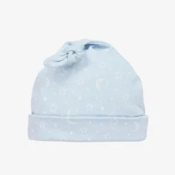 Kissy Kissy Baby Boys Blue Cotton Crescent Moonlight Hat Discount