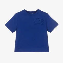 Burberry Baby Boys Blue Cotton EKD T-Shirt Online