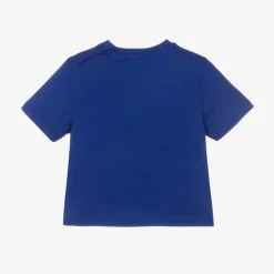 Burberry Baby Boys Blue Cotton EKD T-Shirt Online