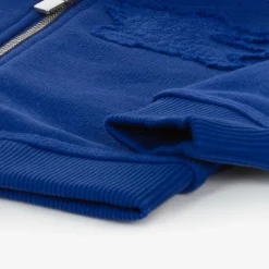 Burberry Baby Boys Blue Cotton Hoodie Discount