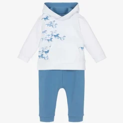 Sofija Baby Boys Blue Cotton Horse Tracksuit Sale