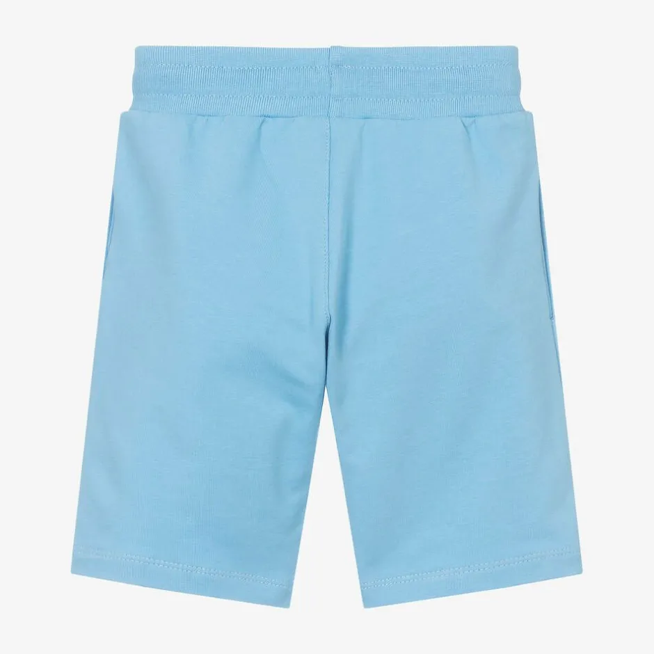 AIGNER Baby Boys Blue Cotton Jersey Shorts Online