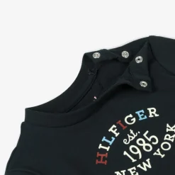 Tommy Hilfiger Baby Boys Blue Cotton Monotype Logo Top Sale