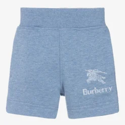 Burberry Baby Boys Blue Cotton Shorts Clearance