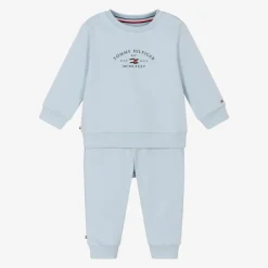 Tommy Hilfiger Baby Boys Blue Cotton Tracksuit Hot