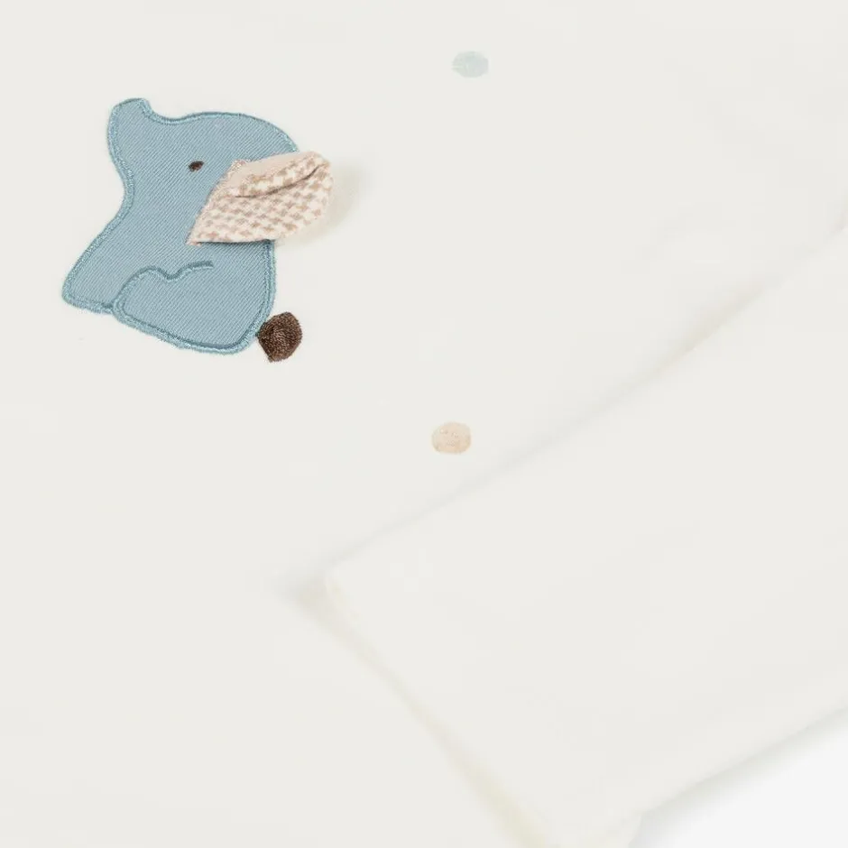 Mayoral Newborn Baby Boys Blue Cotton Tracksuit Set Clearance