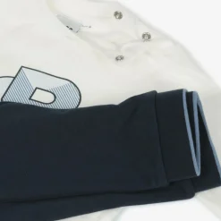 BOSS Baby Boys Blue Cotton Tracksuit Set Hot