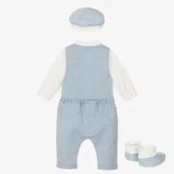 Beau KiD Baby Boys Blue Cotton Trouser Set Discount