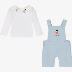 Beau KiD Baby Boys Blue Dungaree Set Best