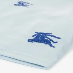 Burberry Baby Boys Blue EKD Cotton T-Shirt Discount