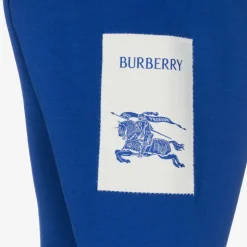 Burberry Baby Boys Blue EKD Cotton Joggers Outlet