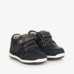 Mayoral Baby Boys Blue Leather First Walkers