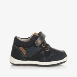 Mayoral Baby Boys Blue Leather First Walkers