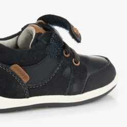 Mayoral Baby Boys Blue Leather First Walkers