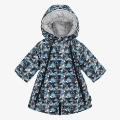 Pilguni Baby Boys Blue Mountain Print 2-in-1 Snowsuit Clearance