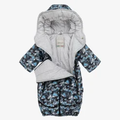 Pilguni Baby Boys Blue Mountain Print 2-in-1 Snowsuit Clearance