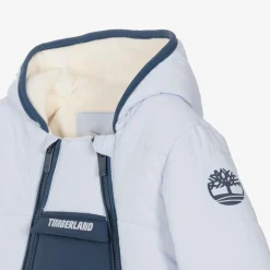 Timberland Baby Boys Blue Padded Snowsuit New