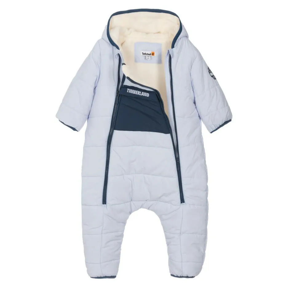 Timberland Baby Boys Blue Padded Snowsuit New
