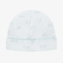 Kissy Kissy Baby Boys Blue Pima Cotton Beary Besties Hat Hot