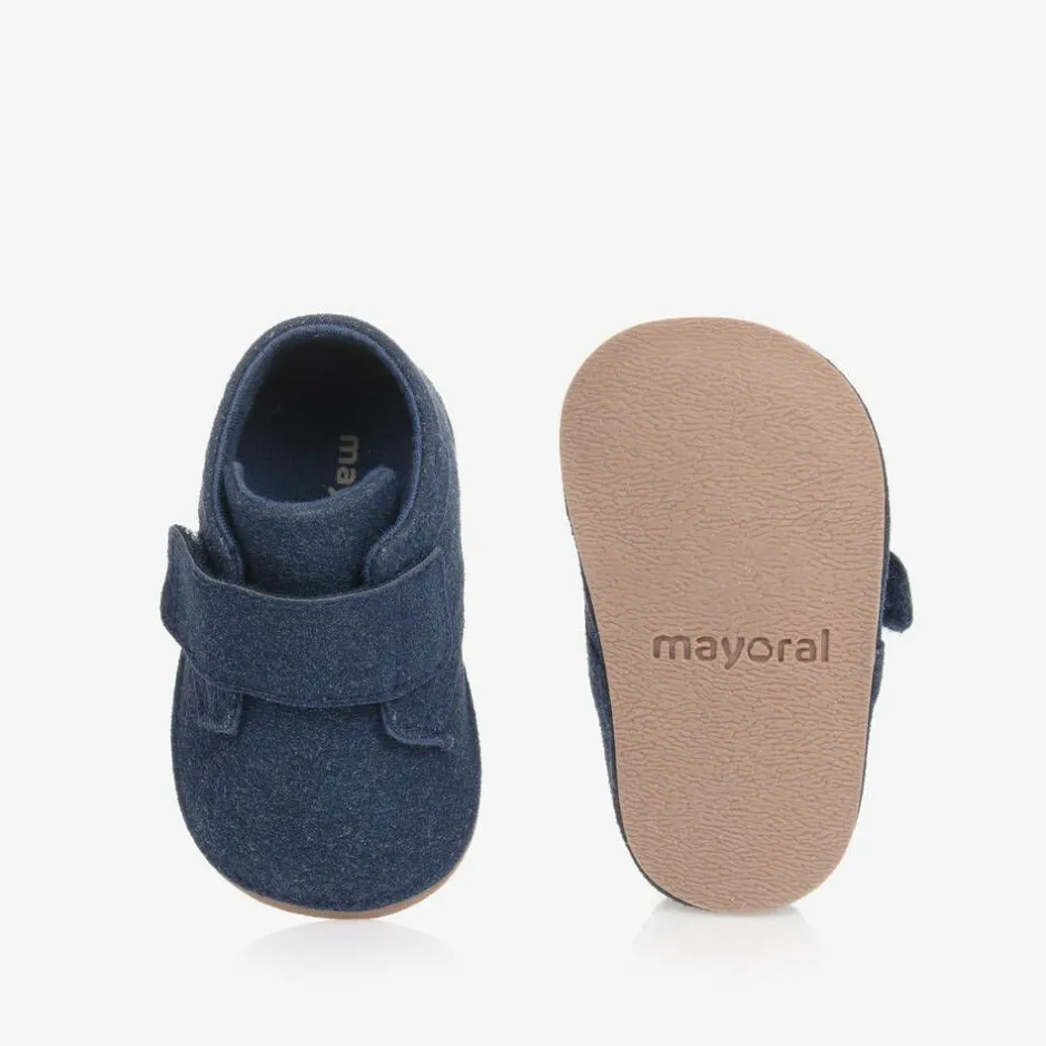 Mayoral Newborn Baby Boys Blue Pre-Walker Shoes Hot