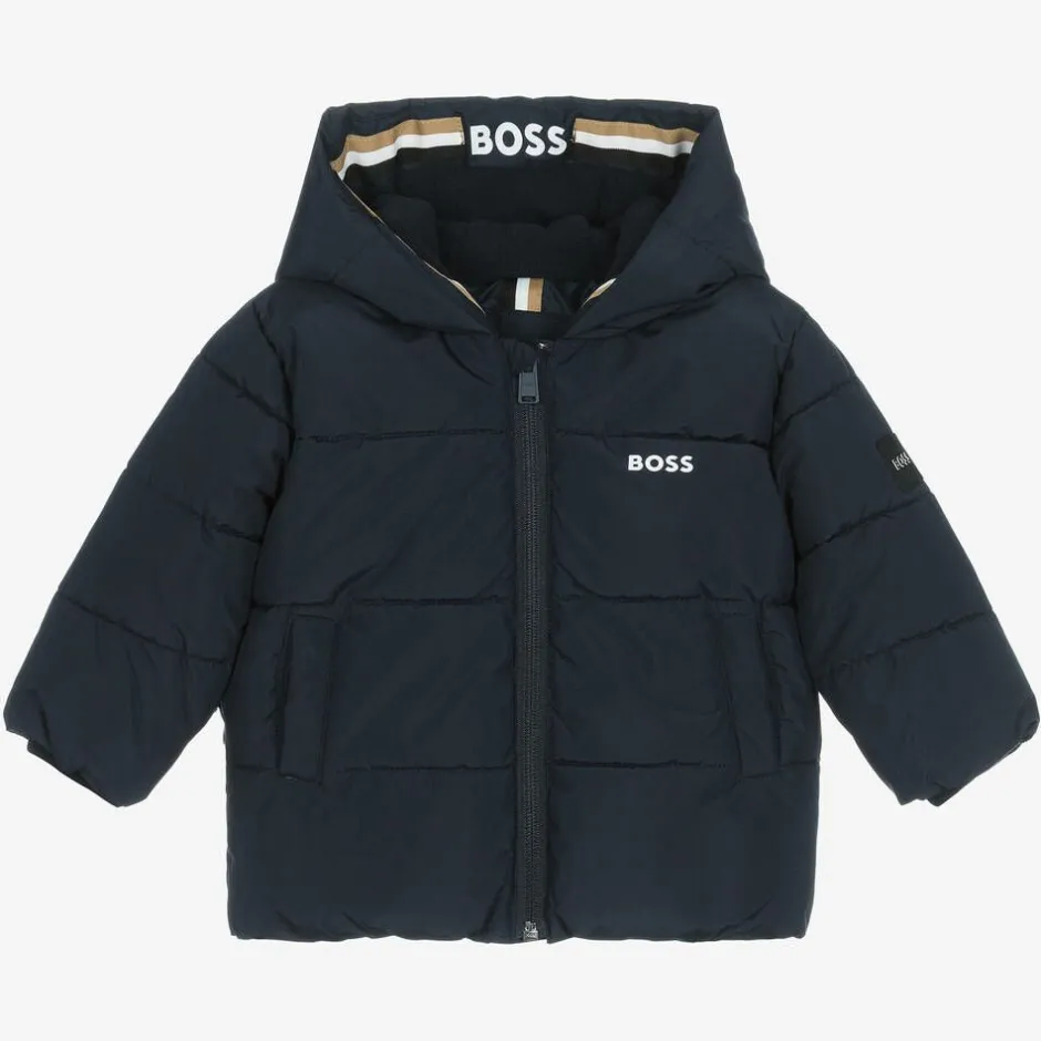 BOSS Baby Boys Blue Puffer Jacket